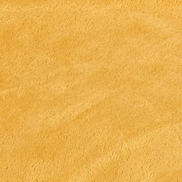 Mantas-CASA Flanella Manta Escuro Amarelo