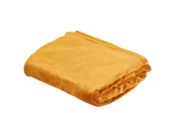 Mantas-CASA Flanella Manta Escuro Amarelo