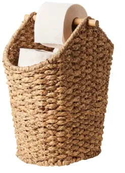 Acessórios Sanita-CASA Flores Porta- Rolo De Papel Porta-Revistas Natural