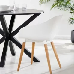 Cadeiras Sala Jantar-CASA Fray Cadeiras Sala Jantar Branco/Natural