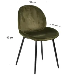 Cadeiras Sala Jantar-CASA Freyo Cadeira De Sala De Jantar Oliva Verde