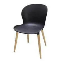 Cadeiras Sala Jantar-CASA Frida Cadeiras Sala Jantar Preto/Natural