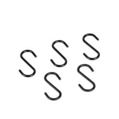 Estantes De Parede-CASA Fumo Ganchos Conjunto De 5 Preto