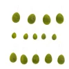Decora O Para Pendurar-CASA Funk Ovos Decorativos Conjunto De 14 Verde