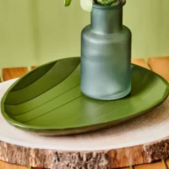 Pratos Decorativos-CASA Funk Prato Decorativo Verde