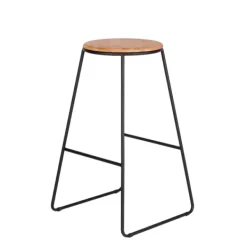 Bancos De Bar-CASA Giulia Banco De Bar Preto, Natural