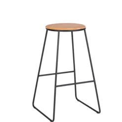 Bancos De Bar-CASA Giulia Banco De Bar Preto, Natural