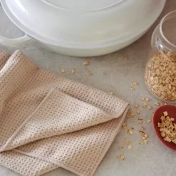 Panos De Cozinha-CASA Glass Pano Para Copos Bege
