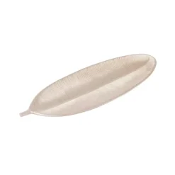 Pratos Decorativos-CASA Goldy Prato Decorativo Forma De Folha Dourado