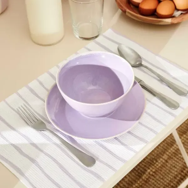 Conjuntos-CASA Grace Vintage Talheres 16 Pe As Cinzento