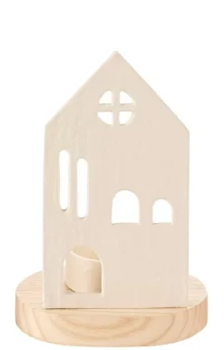 Suportes Para Velas Para Lamparinas-CASA Home Porta-Vela Para Lamparina Branco, Natural