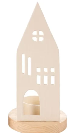 Suportes Para Velas Para Lamparinas-CASA Home Porta-Vela Para Lamparina Branco, Natural