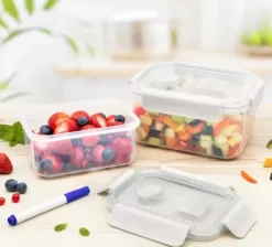 Instrumentos De Cozinha-CASA Homey Clip Marcador Para Caixa Alimentos Azul