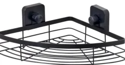Acessórios De Duche-CASA Industria Cesto Canto P/Duche Com Ventosas Preto