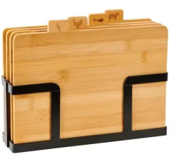 Tábuas-CASA Industria Conjunto Tábuas Em Suporte Preto, Natural