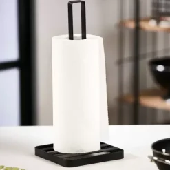 Acessórios De Cozinha-CASA Industria Porta-Papel Cozinha Preto