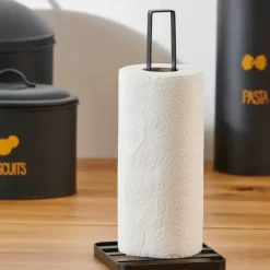 Acessórios De Cozinha-CASA Industria Porta-Papel Cozinha Preto