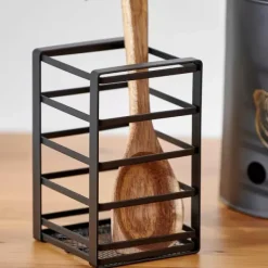 Acessórios De Cozinha-CASA Industria Suporte P/Utens Lios Cozinha Preto