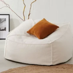 Sofás-CASA Jacki Sof Pufe Branco