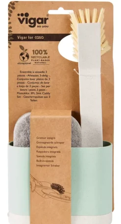 Lavar A Loi A-CASA Jasmin Escova Loi A Com Suporte Esponja Verde