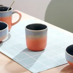 Canecas-CASA Jessie Orange Caneca Sem Pega Cor-De-Laranja