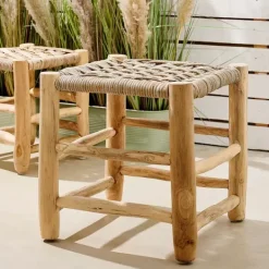 Tamborete-CASA Kanai Banco Grande Natural