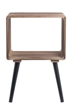 Cabeceiras-CASA Kansas Mesa De Cabeceira Preto, Natural