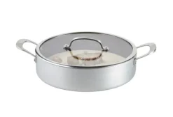 Frigideiras-CASA Kastrol Ca Arola Com Tampa Prateado