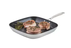 Frigideiras-CASA Kastrol Frigideira Grelhadora Prateado