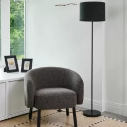 Abajures-CASA Krepi Abajur Preto