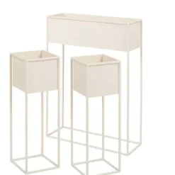 Vasos Em P-CASA Largo Vaso Creme Bege