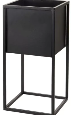 Vasos Em P-CASA Largo Vaso Preto