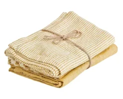 Panos De Cozinha-CASA Laurent Pano De Cozinha Conjunto De 3 Amarelo