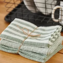 Panos De Cozinha-CASA Laurent Panos De Cozinha Conjunto De 3 Verde