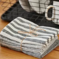 Panos De Cozinha-CASA Laurent Panos De Cozinha Conjunto De 3 Cinzento