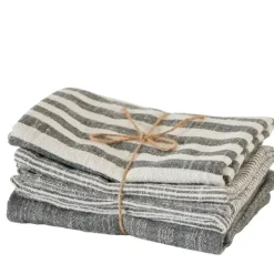 Panos De Cozinha-CASA Laurent Panos De Cozinha Conjunto De 3 Cinzento