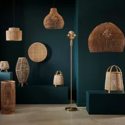 Candeeiros Pendentes-CASA Lewis Abajur Natural