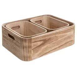 Caixas De Arrumação-CASA Ligno Caixa Natural