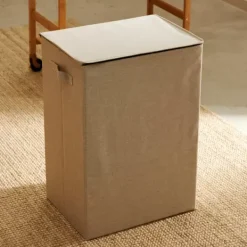 Cestos Para Roupa-CASA Linolux Luxe Cesto Roupa Suja Bege