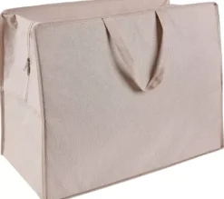Sacos De Compras-CASA Linolux Saco De Arrumação Xl Fecho De Correr Bege