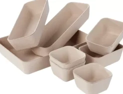 Cestos De Arrumação-CASA Linostore Cestos De Arrumação Para Gaveta Bege