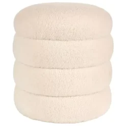 Puffs-CASA Lobby Pufe Cru Branco