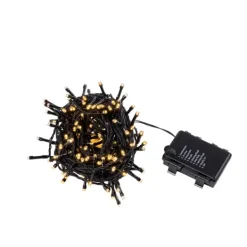 Grinaldas Com Luzes-CASA Luz Grinalda Iluminada Preto