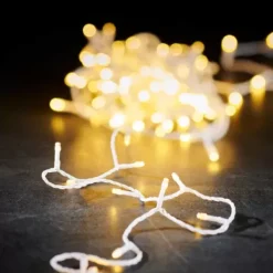 Grinaldas Com Luzes-CASA Luz Grinalda Iluminada Branco