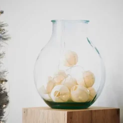 Grinaldas Com Luzes-CASA Lynn Grinalda Iluminada 10 Leds Bege