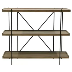 Estantes De Parede-CASA Maine Estante De Parede Preto, Natural