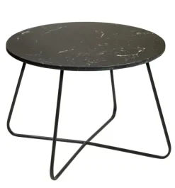 Mesas De Apoio-CASA Marbo Mesa De Centro Preto