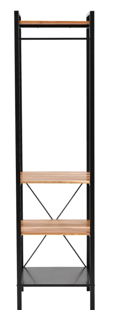 Estantes-CASA Marcel Estante Para Roupa Preto