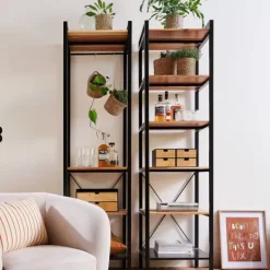 Estantes-CASA Marcel Estante Para Roupa Preto