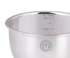 Instrumentos De Cozinha-CASA Masterchef Tigela Para Misturar Prateado